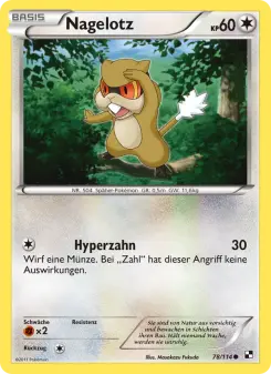 Pokémon-Karte Nagelotz 078/114