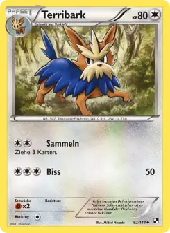 Pokémon-Karte Terribark 082/114