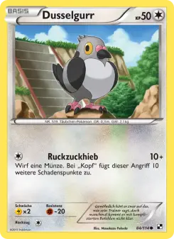 Pokémon-Karte Dusselgurr 084/114