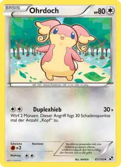 Pokémon-Karte Ohrdoch 087/114
