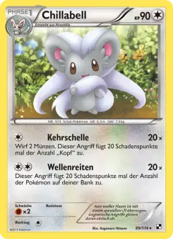 Pokémon-Karte Chillabell 089/114