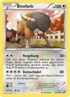 Pokémon-Karte Bisofank 091/114