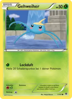Pokémon-Karte Gehweiher 001/101