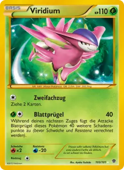 Pokémon-Karte Viridium 103/101