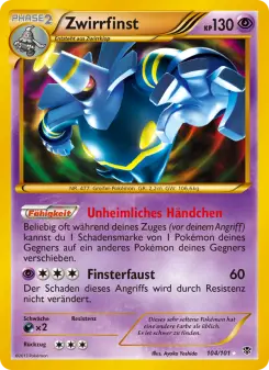 Pokémon-Karte Zwirrfinst 104/101