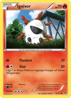 Pokémon-Karte Ignivor 012/101