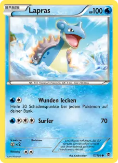 Pokémon-Karte Lapras 017/101