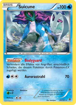 Pokémon-Karte Suicune 020/101