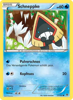 Pokémon-Karte Schneppke 021/101