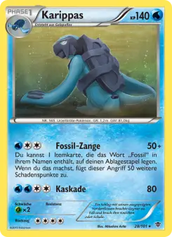 Pokémon-Karte Karippas 028/101