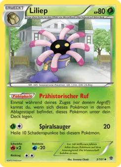 Pokémon-Karte Liliep 003/101