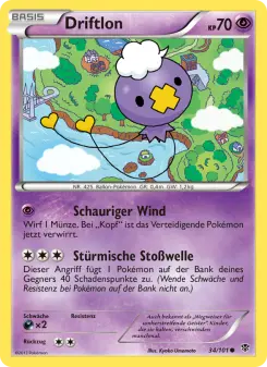 Pokémon-Karte Driftlon 034/101
