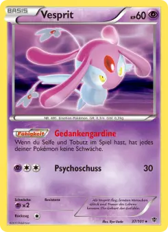 Pokémon-Karte Vesprit 037/101