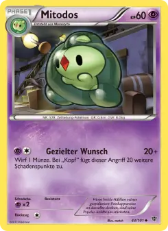 Pokémon-Karte Mitodos 043/101