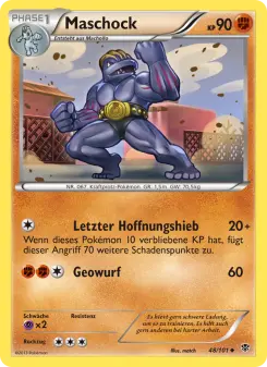 Pokémon-Karte Maschock 048/101