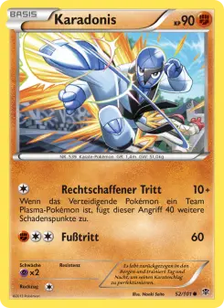 Pokémon-Karte Karadonis 052/101