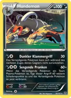 Pokémon-Karte Hundemon 056/101