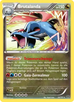 Pokémon-Karte Brutalanda 064/101