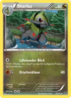 Pokémon-Karte Sharfax 068/101