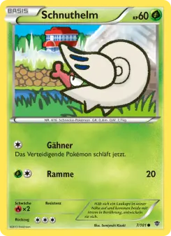 Pokémon-Karte Schnuthelm 007/101