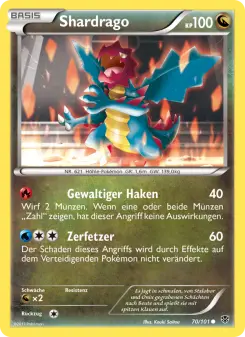 Pokémon-Karte Shardrago 070/101