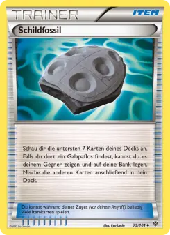 Pokémon-Karte Schildfossil 079/101