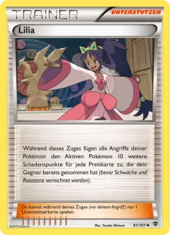 Pokémon-Karte Lilia 081/101