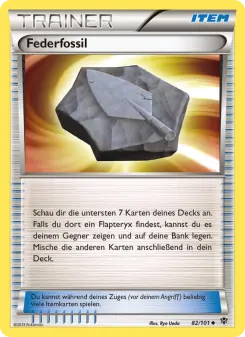 Pokémon-Karte Federfossil 082/101