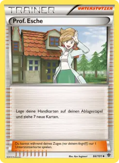 Pokémon-Karte Prof. Esche 084/101