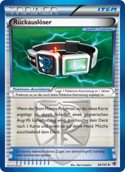 Pokémon-Karte Rückauslöser 086/101