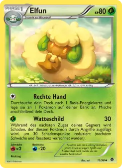 Pokémon-Karte Elfun 011/098