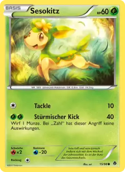Pokémon-Karte Sesokitz 015/098