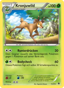 Pokémon-Karte Kronjuwild 016/098