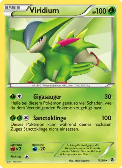 Pokémon-Karte Viridium 017/098