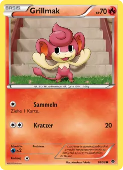 Pokémon-Karte Grillmak 018/098