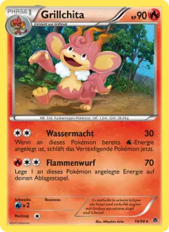 Pokémon-Karte Grillchita 019/098