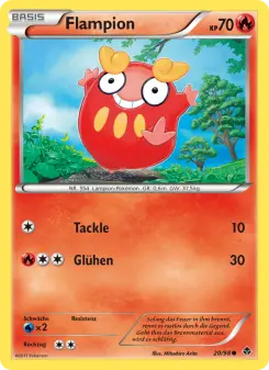 Pokémon-Karte Flampion 020/098