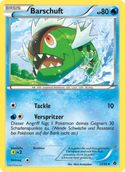 Pokémon-Karte Barschuft 025/098
