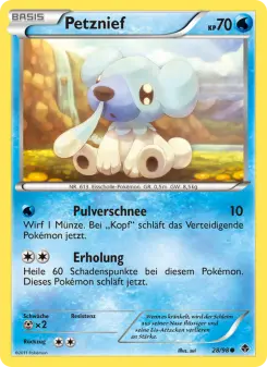 Pokémon-Karte Petznief 028/098