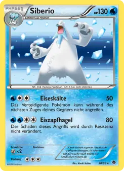 Pokémon-Karte Siberio 030/098