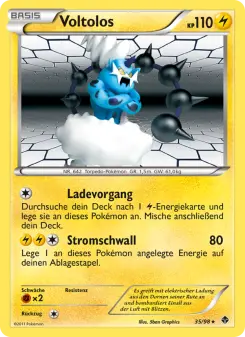 Pokémon-Karte Voltolos 035/098
