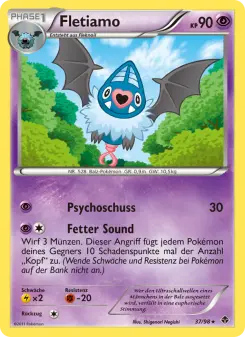 Pokémon-Karte Fletiamo 037/098