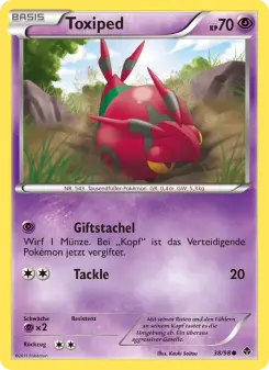 Pokémon-Karte Toxiped 038/098