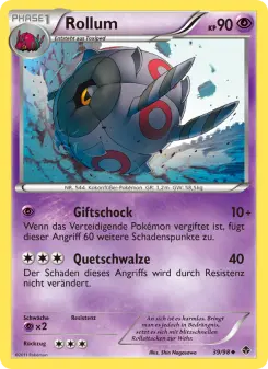 Pokémon-Karte Rollum 039/098