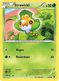 Pokémon-Karte Strawickl 004/098