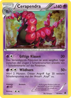 Pokémon-Karte Cerapendra 040/098