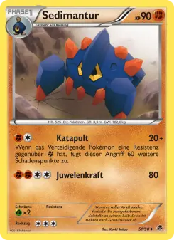 Pokémon-Karte Sedimantur 051/098