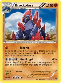 Pokémon-Karte Brockoloss 053/098