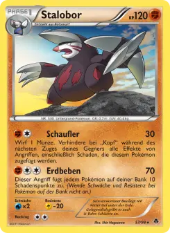 Pokémon-Karte Stalobor 057/098