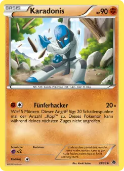 Pokémon-Karte Karadonis 059/098